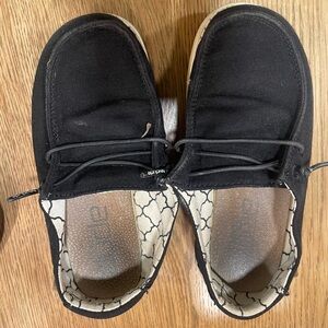 Hey Dude Black Kids Sandals